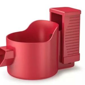 Pump action beer shotgun tool in red, blue, and black